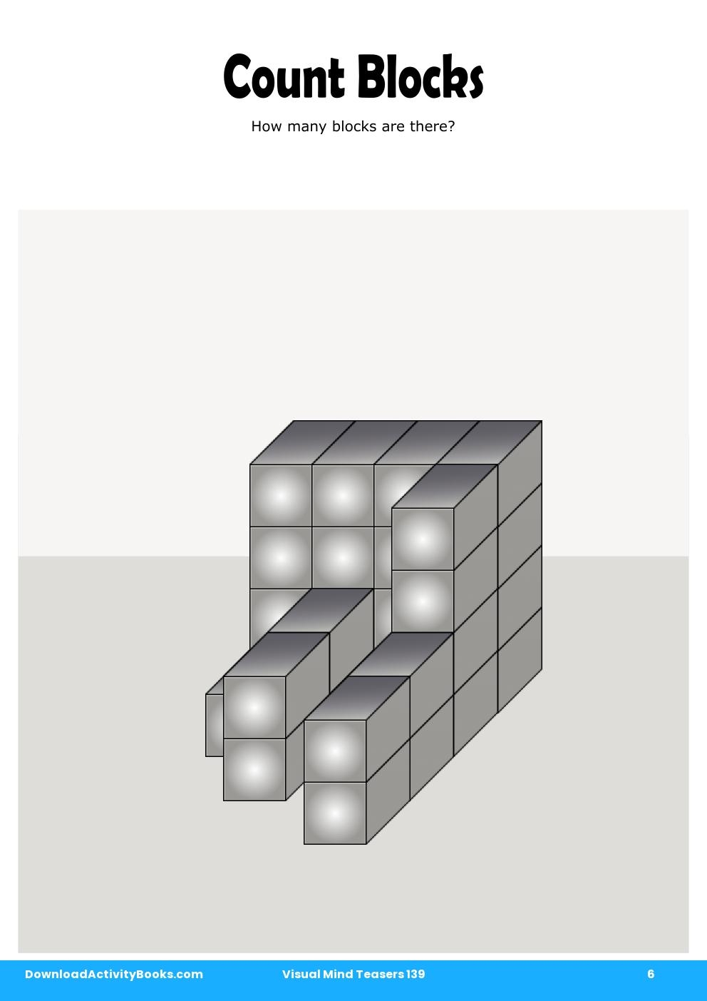 Count Blocks in Visual Mind Teasers 139