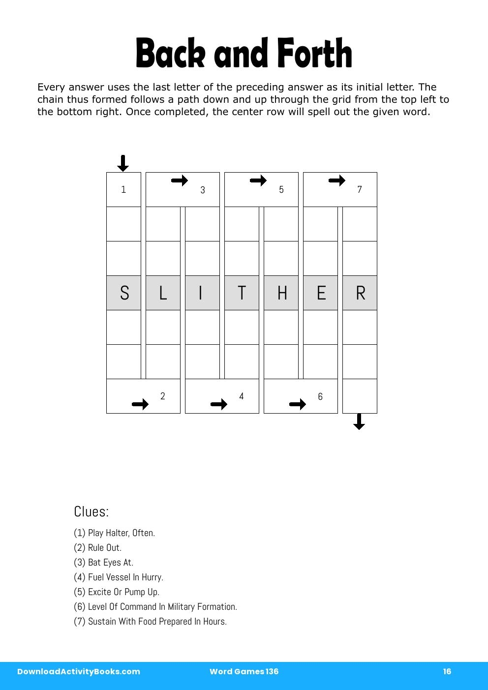 Back and Forth in Word Games 136