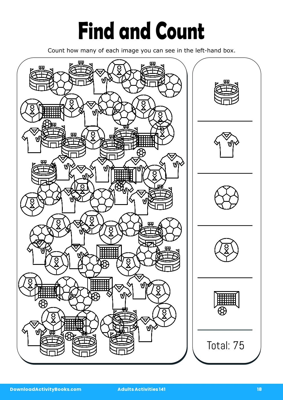 Find and Count in Adults Activities 141