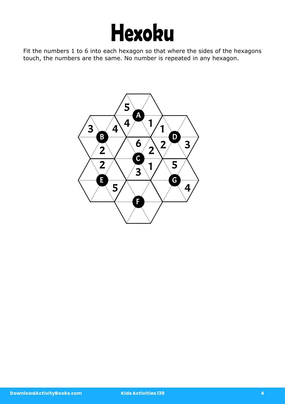 Hexoku in Kids Activities 139