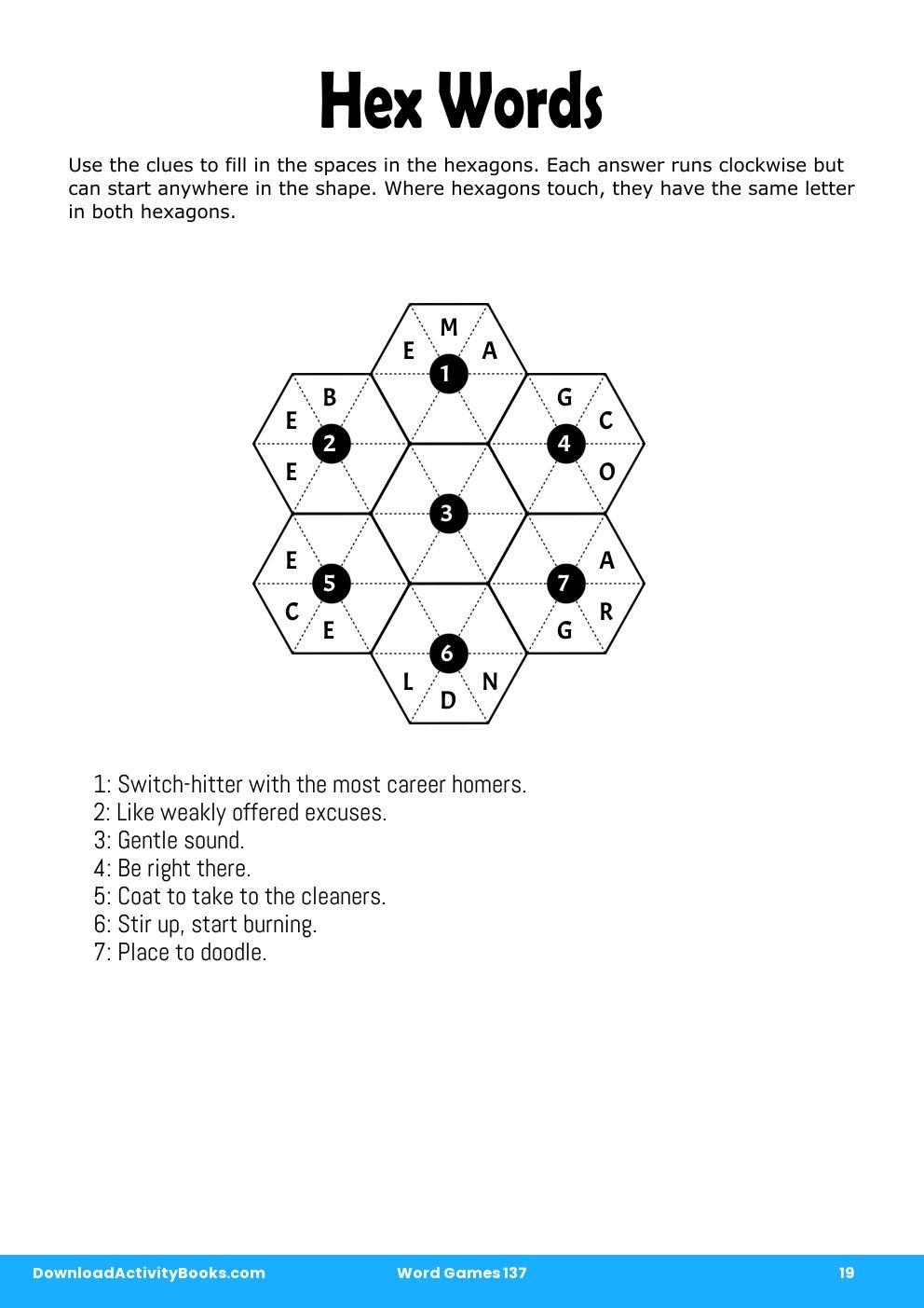 Hex Words in Word Games 137