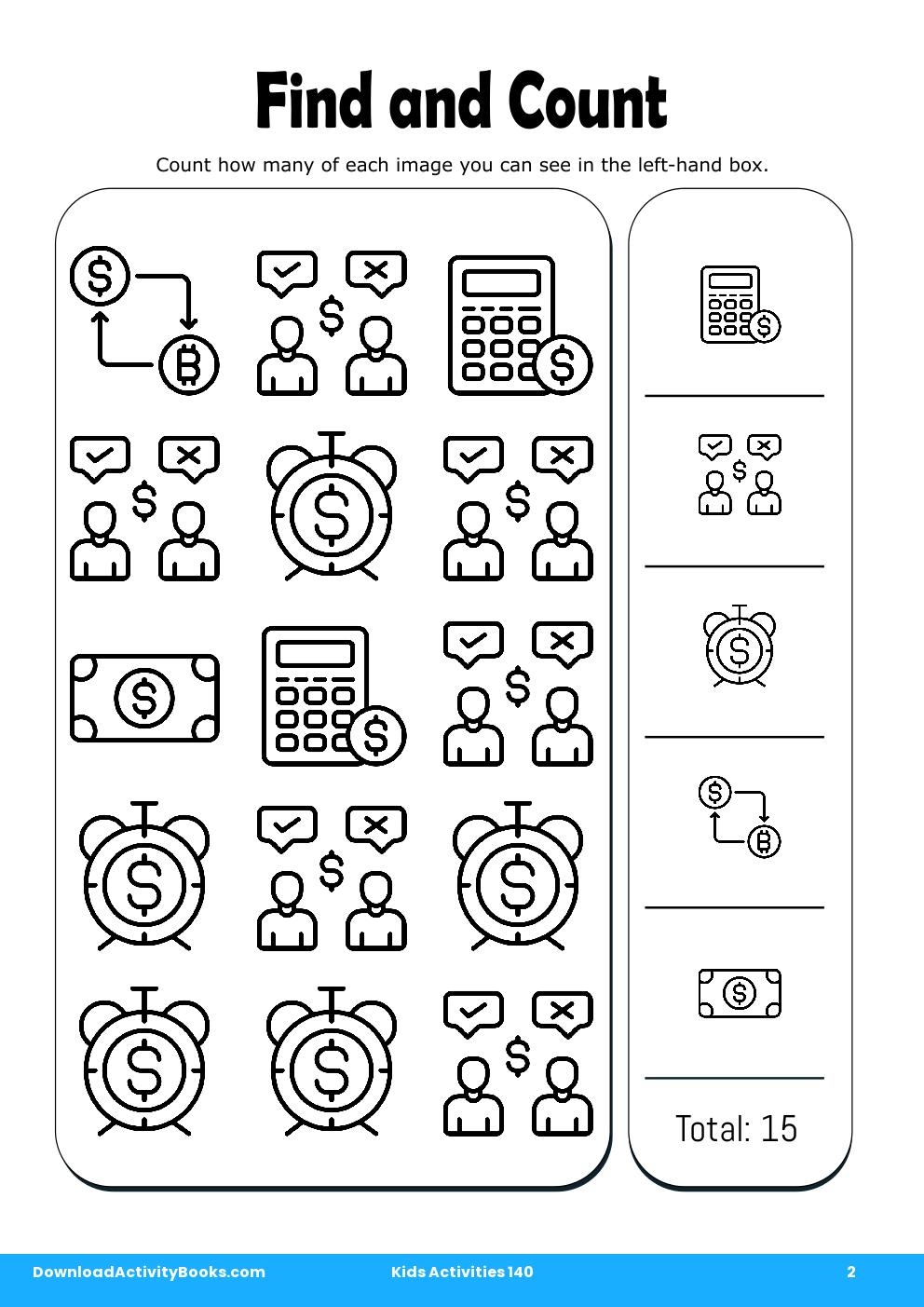 Find and Count in Kids Activities 140