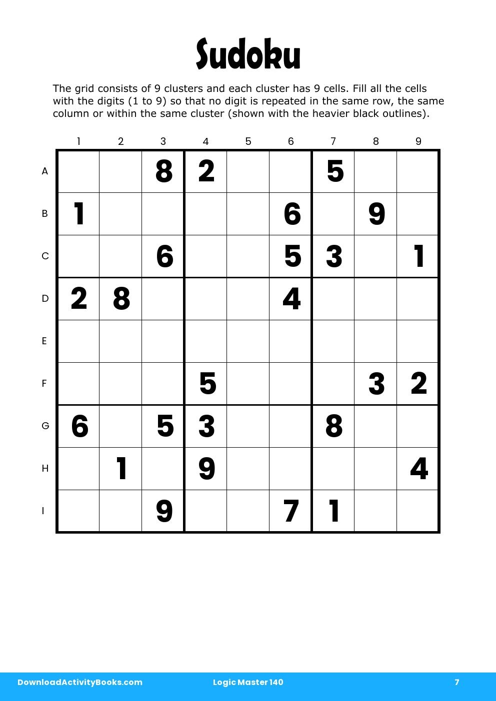 Sudoku in Logic Master 140