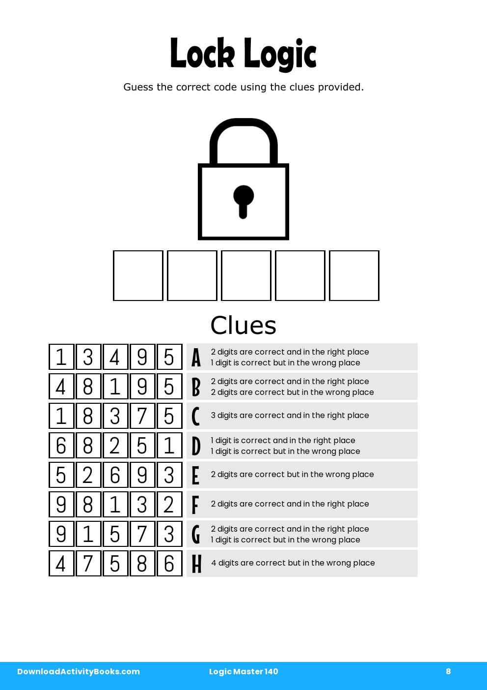 Lock Logic in Logic Master 140