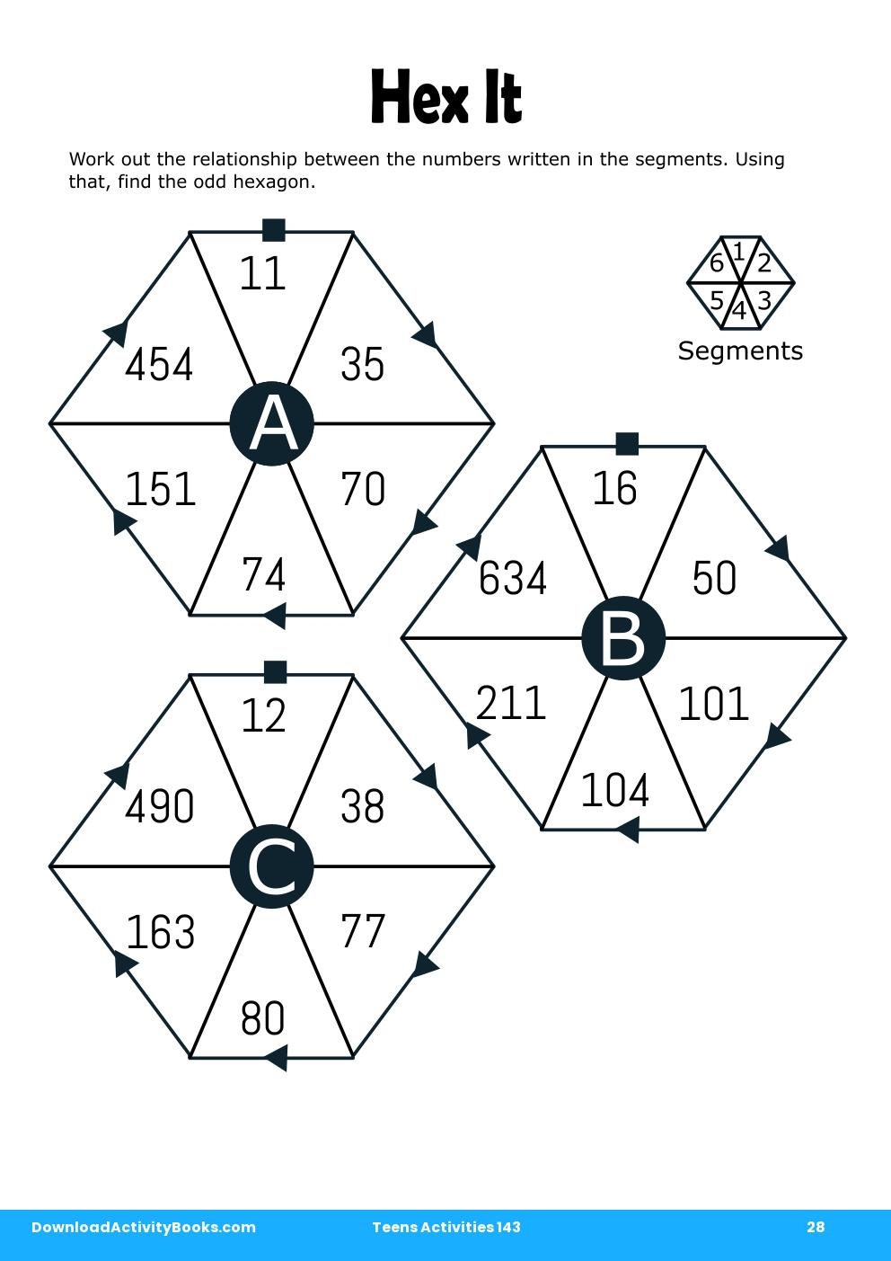 Hex It in Teens Activities 143