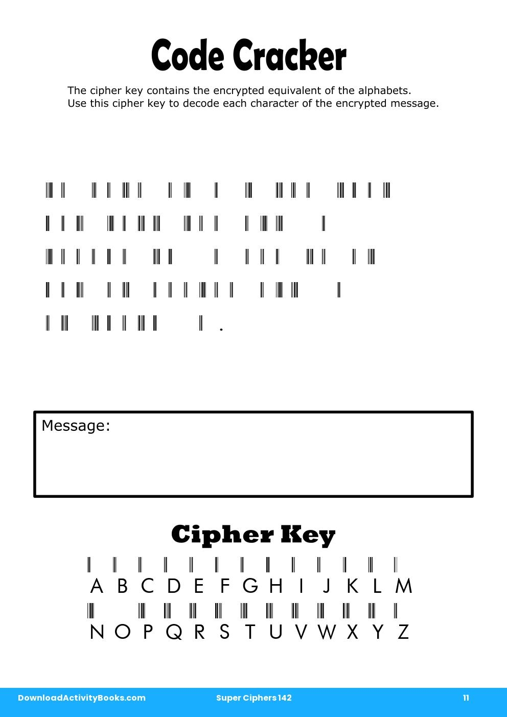 Code Cracker in Super Ciphers 142