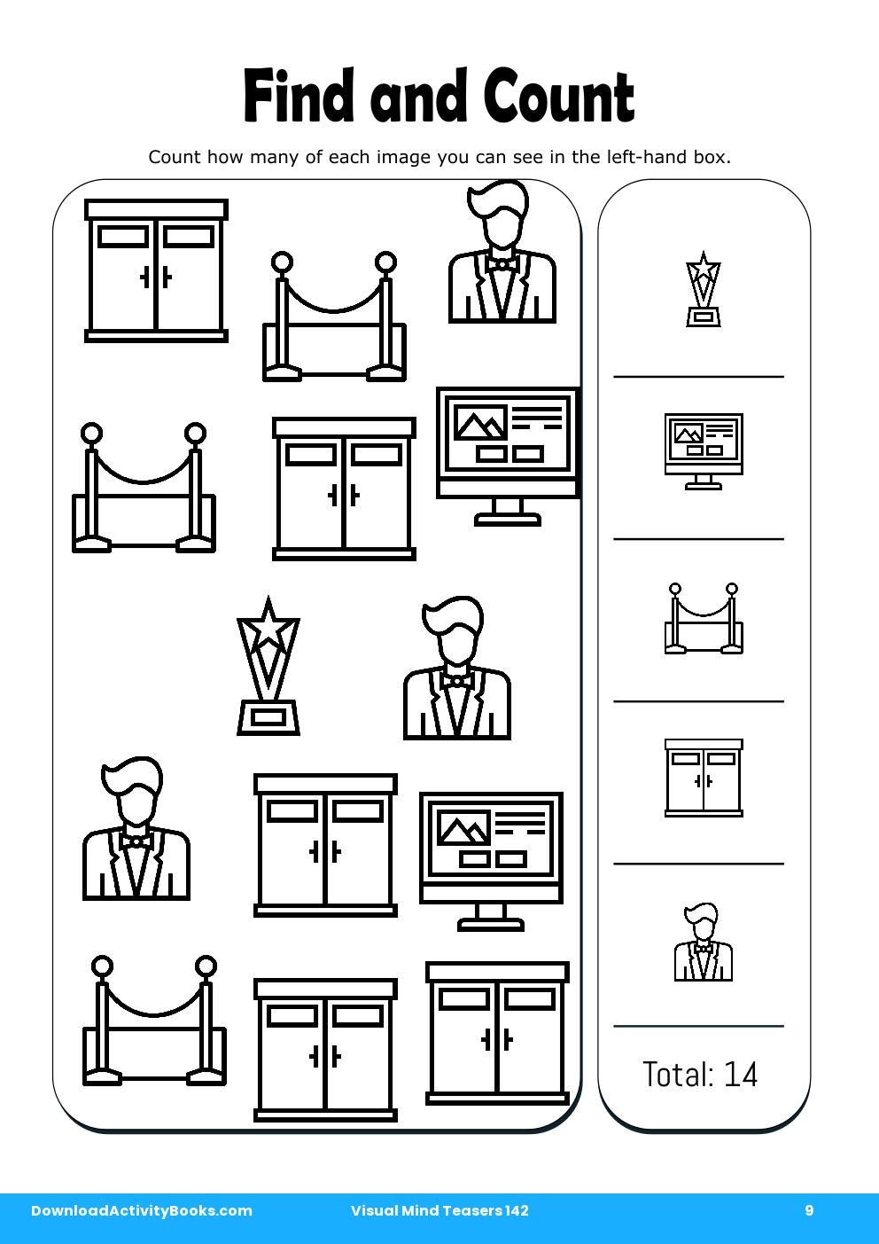 Find and Count in Visual Mind Teasers 142