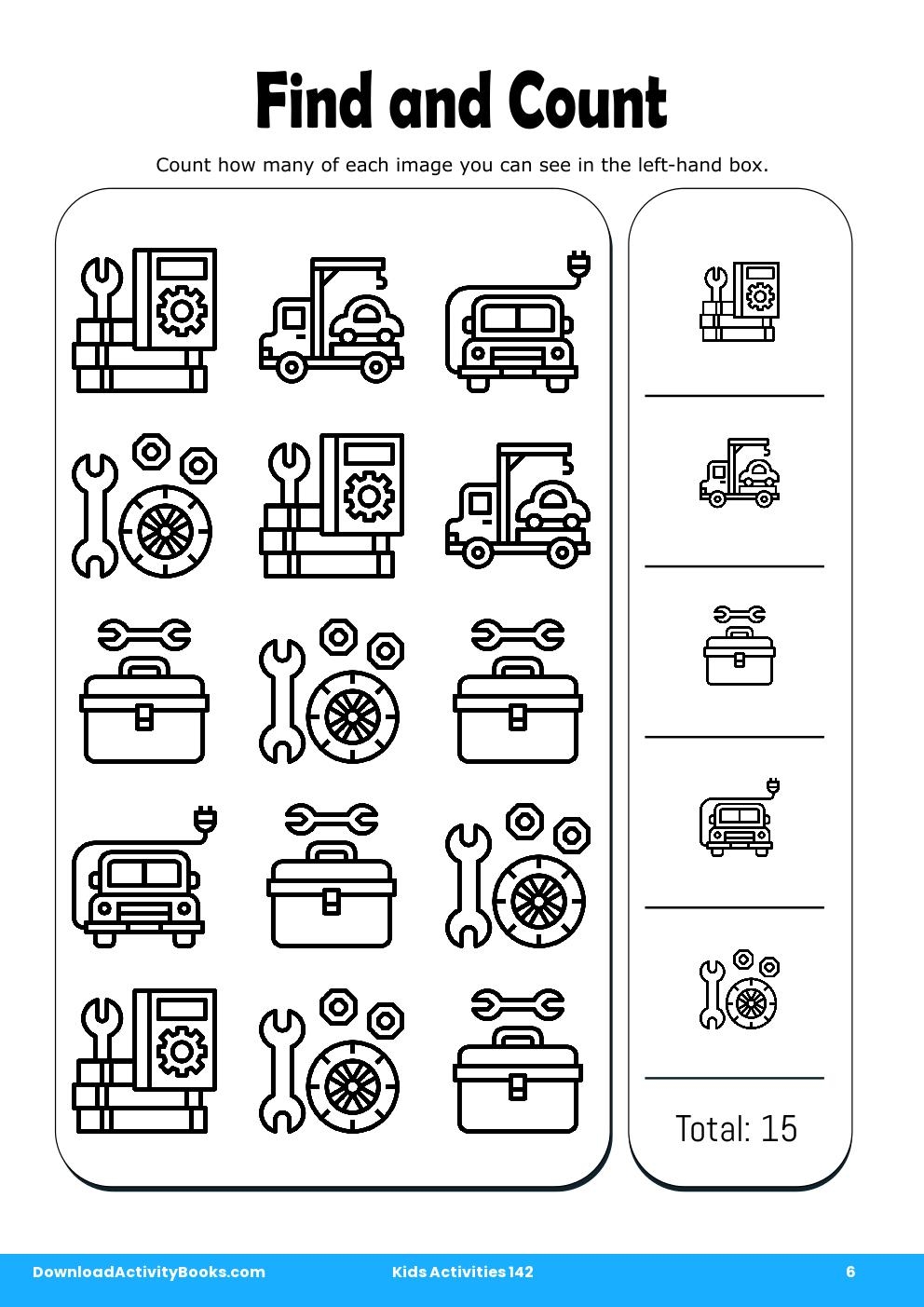 Find and Count in Kids Activities 142