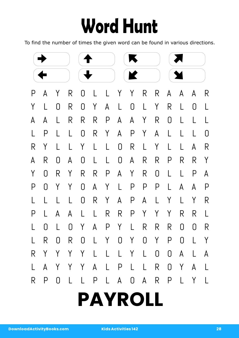 Word Hunt in Kids Activities 142