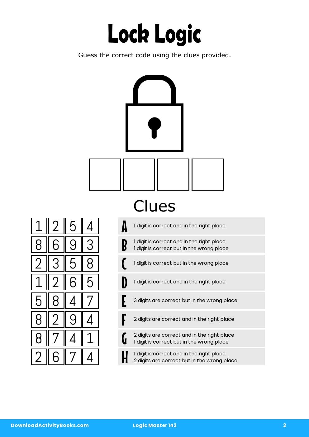 Lock Logic in Logic Master 142