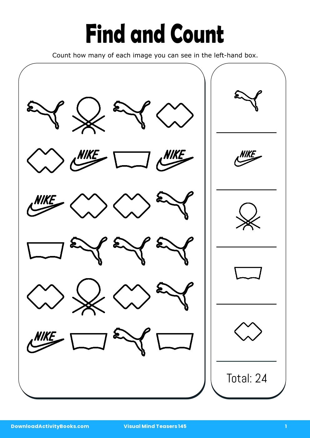 Find and Count in Visual Mind Teasers 145