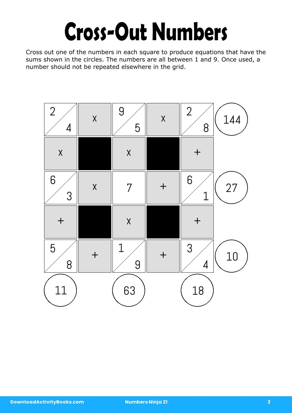 download cross out numbers in numbers ninja 21