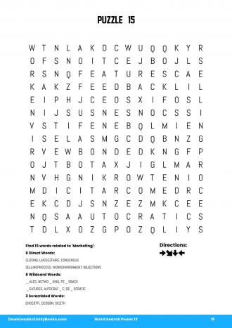 Word Search Power in Word Search Power 13