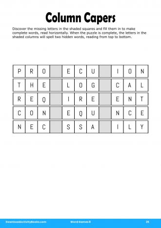 Column Capers in Word Games 8