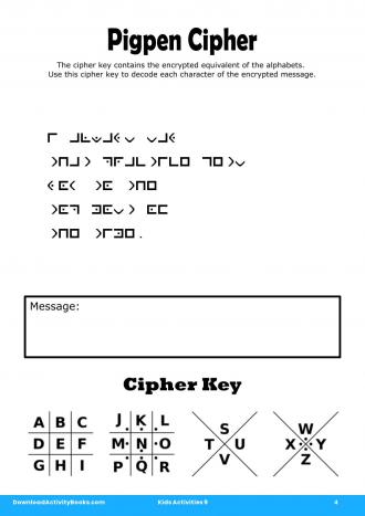 Pigpen Cipher in Kids Activities 9