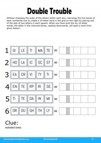 Double Trouble #13 in Word Games 66