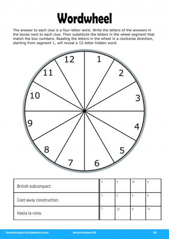 Wordwheel #26 in Word Games 66