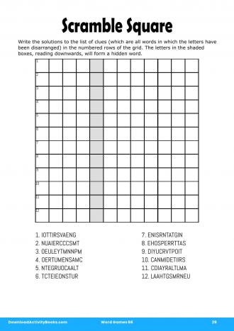 Scramble Square #29 in Word Games 66