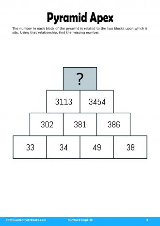 Pyramid Apex #6 in Numbers Ninja 123