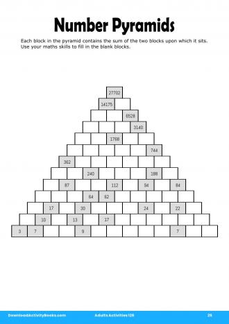 Number Pyramids #25 in Adults Activities 126