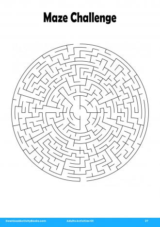 Maze Challenge in Adults Activities 131
