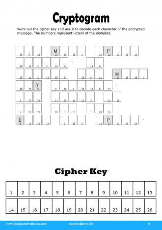 Cryptogram in Super Ciphers 130