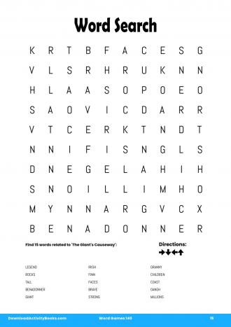 Word Search in Word Games 140