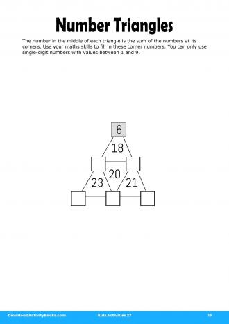 Number Triangles in Kids Activities 27