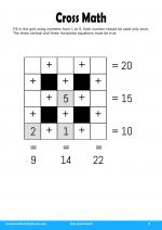 Cross Math #9 in Kids Activities 6