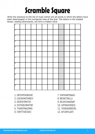 Scramble Square in Adults Activities 32