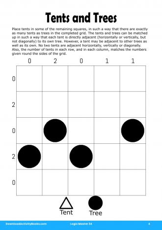 Tents and Trees in Logic Master 34