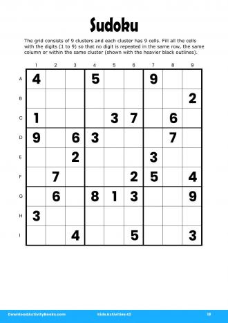 Sudoku in Kids Activities 42