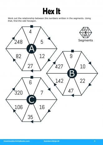 Hex It #11 in Numbers Ninja 45