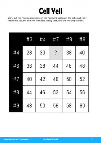 Cell Yell #17 in Numbers Ninja 45