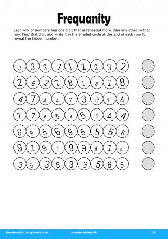 Frequanity #29 in Numbers Ninja 45